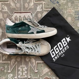 Golden Goose Deluxe Brand Superstar Suede Sneakers, Size 37